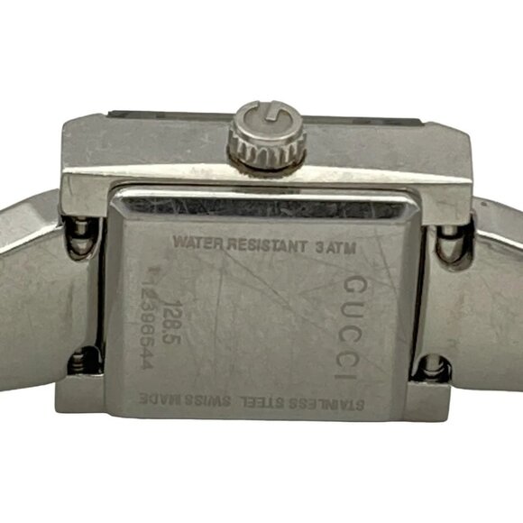 Auth GUCCI - 128.5 unclear Silver Women's Wrist Watch - Picture 4 of 6